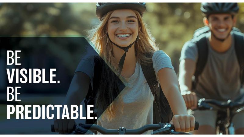 Cyclists, others traveling across campus urged to be predictable, visible