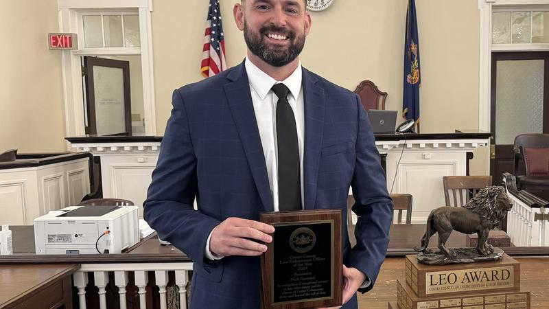 Sgt. Nick Sproveri named Centre County's 2024 Law Enforcement Officer of the Year